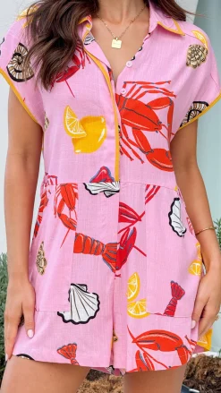 Fashion Allied Playsuits^Eilis Playsuit - Shell Lover Print