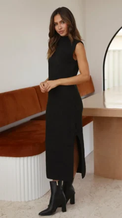 Main St Knit Dresses|Knitwear^Eleanor Knit Dress - Black