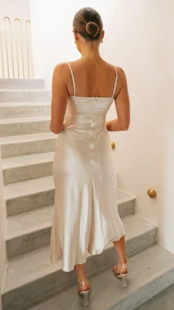 Alive Girl Sale Evening|Sale Dresses^Elsa Midi Dress - Champagne