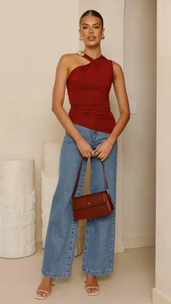 YH AND CO Tops^Emerson Top - Burgundy