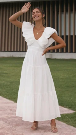 LILYWHYT Dresses|Maxi^Emma Maxi Dress - White