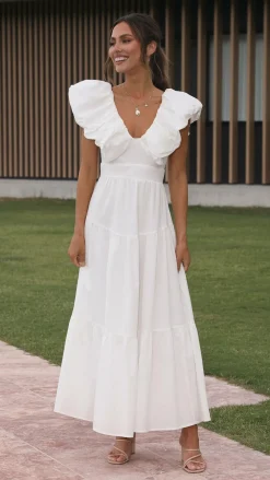 LILYWHYT Dresses|Maxi^Emma Maxi Dress - White