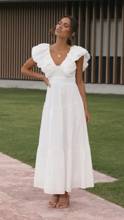 LILYWHYT Dresses|Maxi^Emma Maxi Dress - White