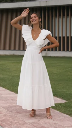 LILYWHYT Dresses|Maxi^Emma Maxi Dress - White