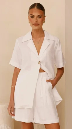 IDS Sets|Bottoms^Emmaline Shorts - White