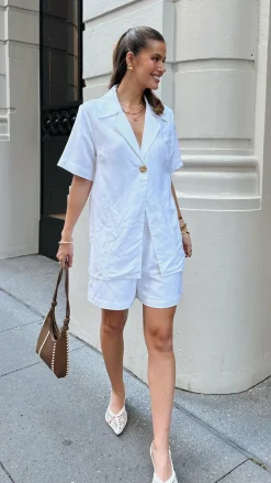 IDS Sets|Bottoms^Emmaline Shorts - White