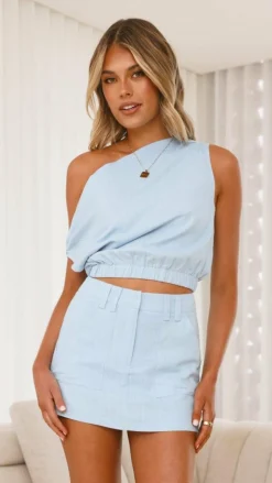 YH AND CO Sets|Tops^Emory Top - Blue