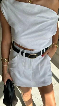 YH AND CO Sets|Tops^Emory Top - White