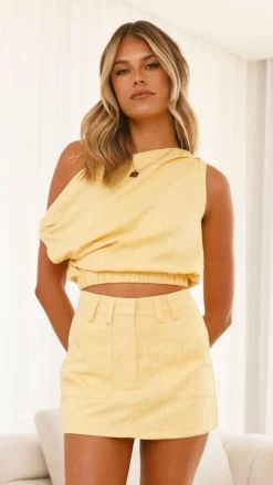 YH AND CO Sets|Tops^Emory Top - Yellow