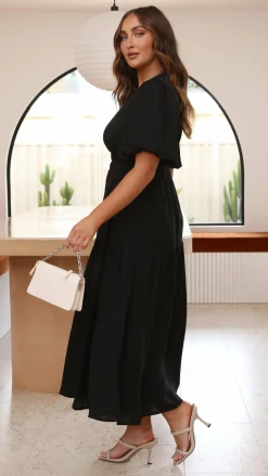 LILYWHYT Dresses|Midi^Erin Midi Dress - Black
