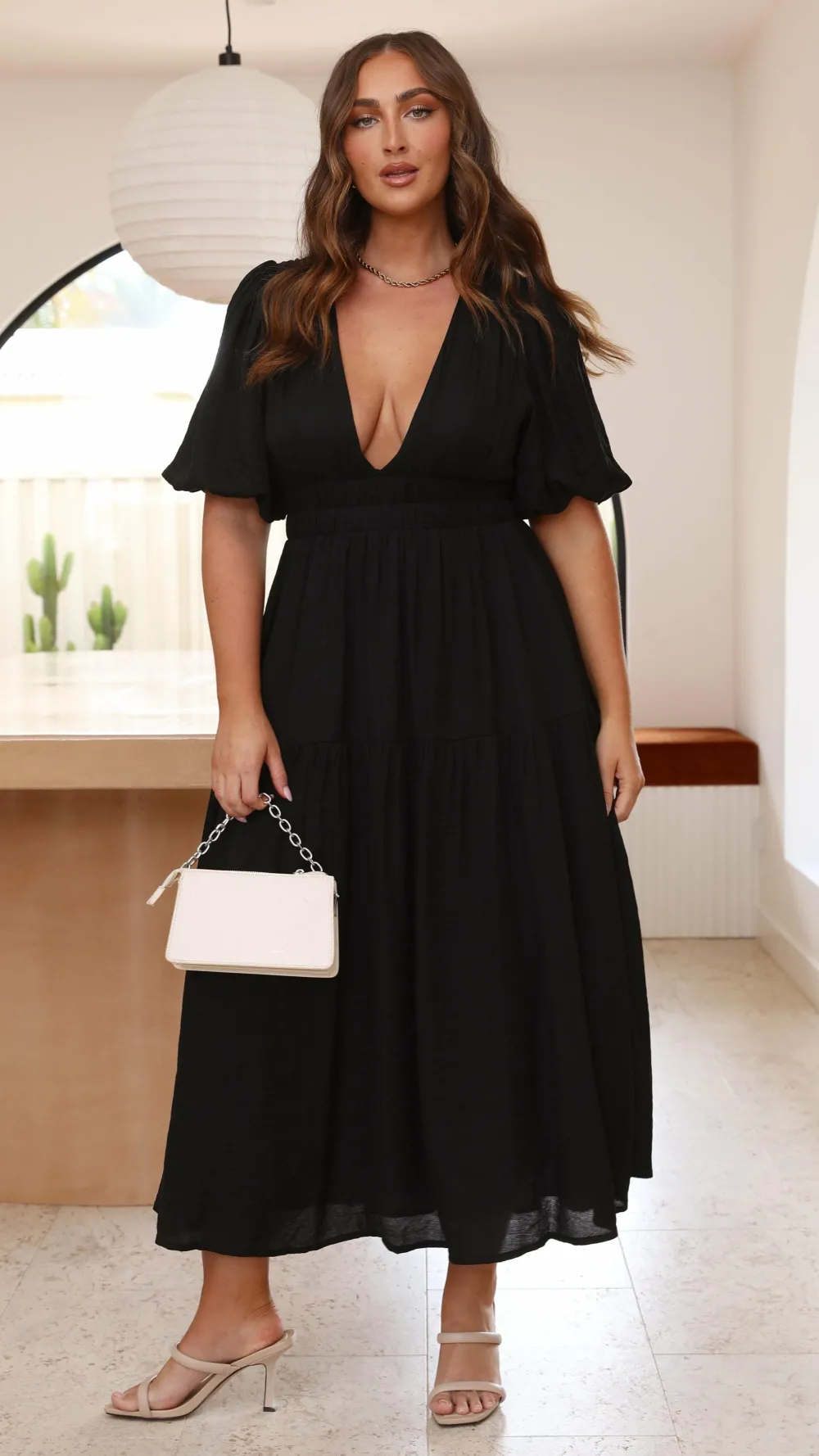 LILYWHYT Dresses|Midi^Erin Midi Dress - Black