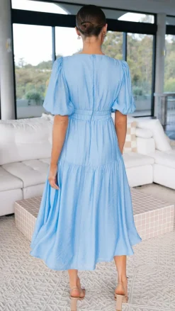 LILYWHYT Dresses|Midi^Erin Midi Dress - Blue