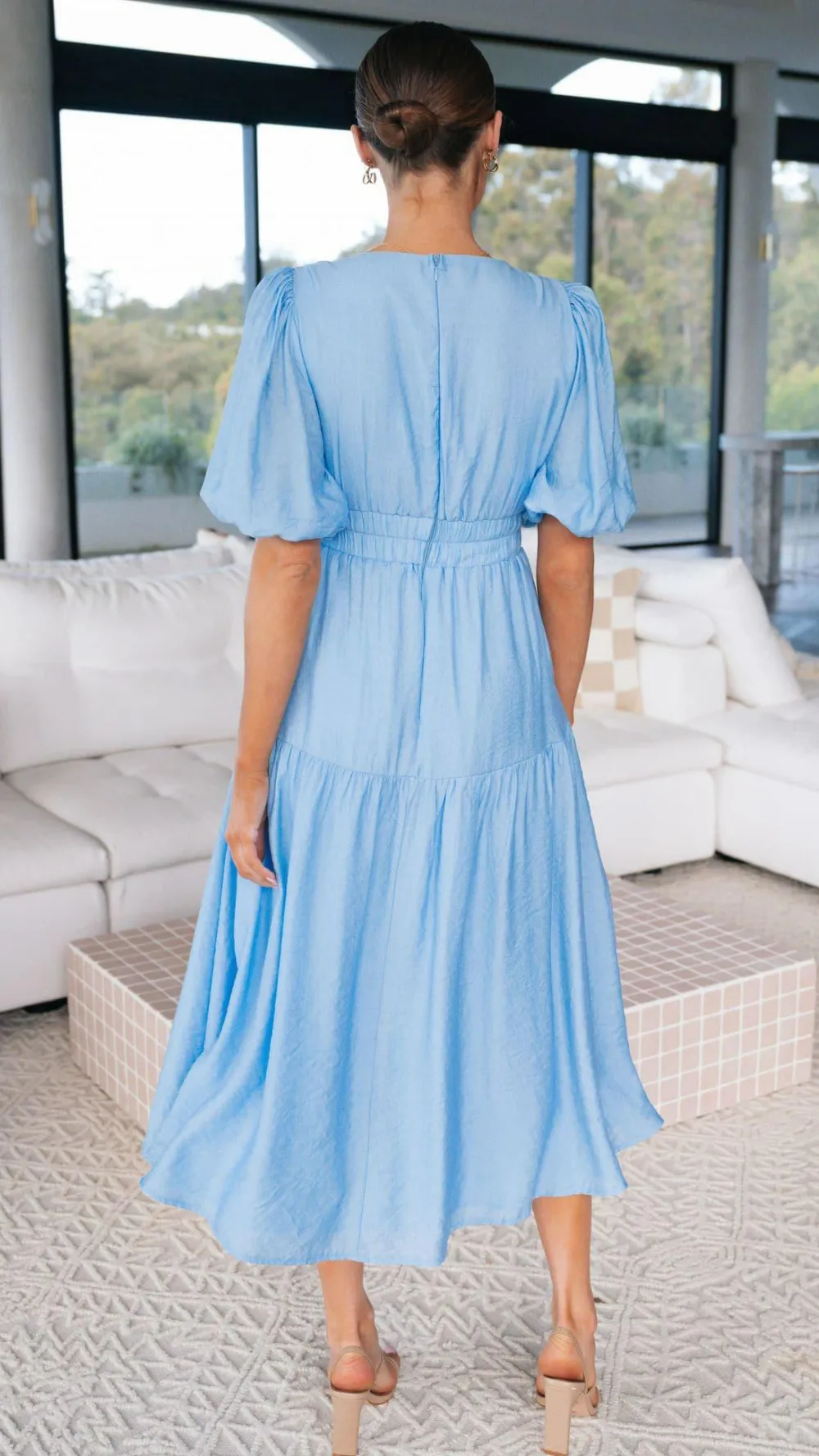 LILYWHYT Dresses|Midi^Erin Midi Dress - Blue