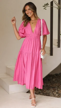 LILYWHYT Sale Dresses^Erin Midi Dress - Pink
