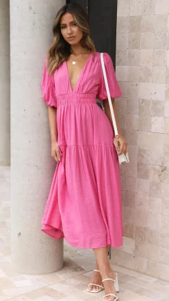 LILYWHYT Sale Dresses^Erin Midi Dress - Pink