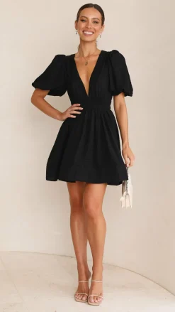 LILYWHYT Dresses|Mini^Erin Mini Dress - Black