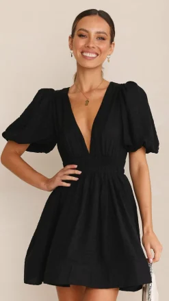 LILYWHYT Dresses|Mini^Erin Mini Dress - Black
