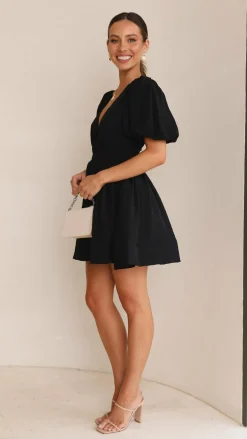 LILYWHYT Dresses|Mini^Erin Mini Dress - Black