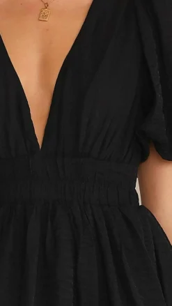 LILYWHYT Dresses|Mini^Erin Mini Dress - Black