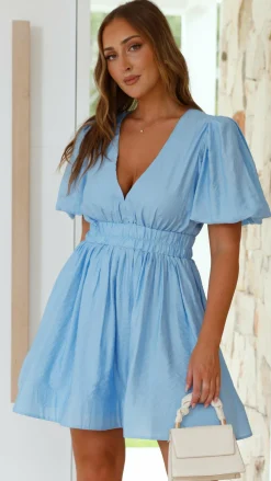 LILYWHYT Dresses|Mini^Erin Mini Dress - Blue