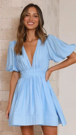 LILYWHYT Dresses|Mini^Erin Mini Dress - Blue
