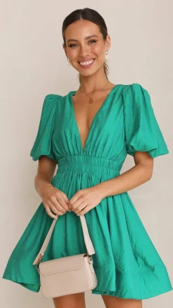 LILYWHYT Dresses|Mini^Erin Mini Dress - Emerald
