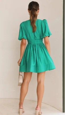 LILYWHYT Dresses|Mini^Erin Mini Dress - Emerald
