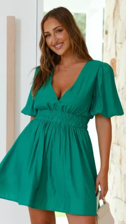 LILYWHYT Dresses|Mini^Erin Mini Dress - Emerald