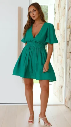 LILYWHYT Dresses|Mini^Erin Mini Dress - Emerald