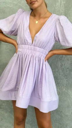 LILYWHYT Sale Dresses^Erin Mini Dress - Lilac