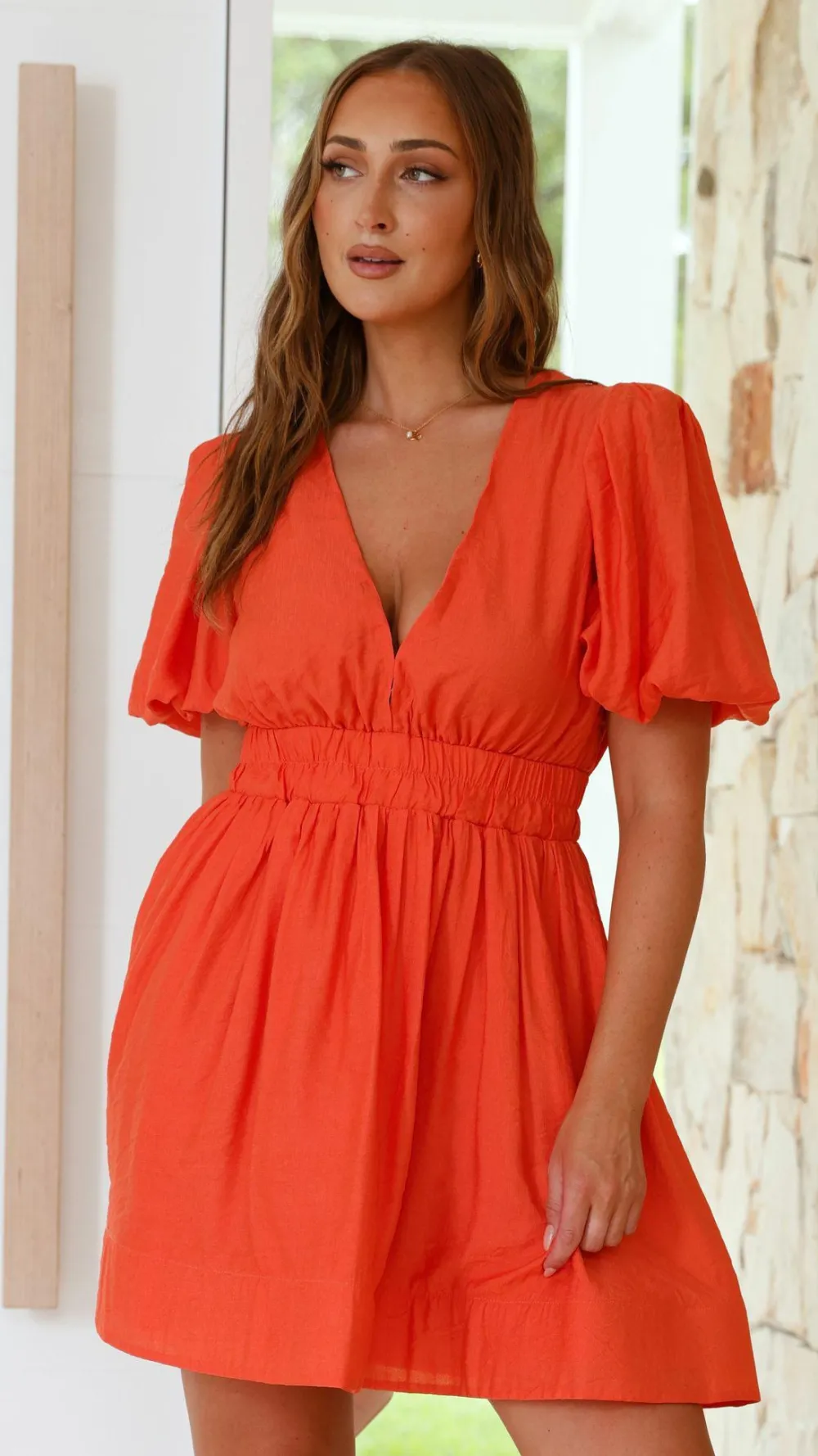 LILYWHYT Dresses|Mini^Erin Mini Dress - Melon