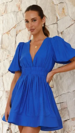 LILYWHYT Dresses|Mini^Erin Mini Dress - Royal Blue