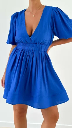 LILYWHYT Dresses|Mini^Erin Mini Dress - Royal Blue