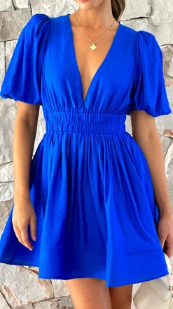 LILYWHYT Dresses|Mini^Erin Mini Dress - Royal Blue