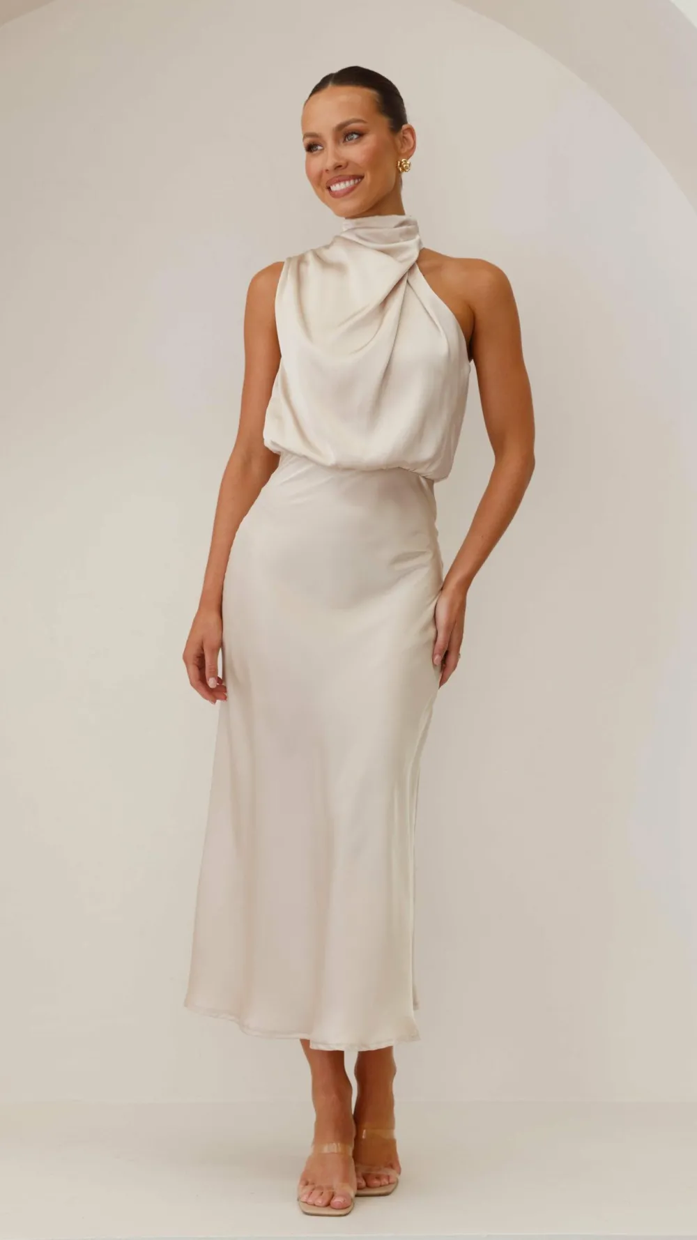 Alive Girl Je T'Aime|Dresses^Esther Maxi Dress - Champagne