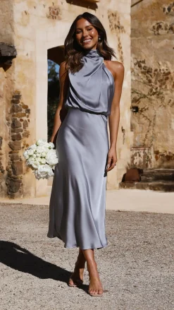 Alive Girl Je T'Aime|Dresses^Esther Maxi Dress - Steel Blue