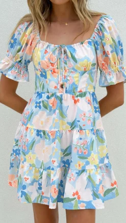 Desire Sale Dresses^Eve Mini Dress - Blue Summer