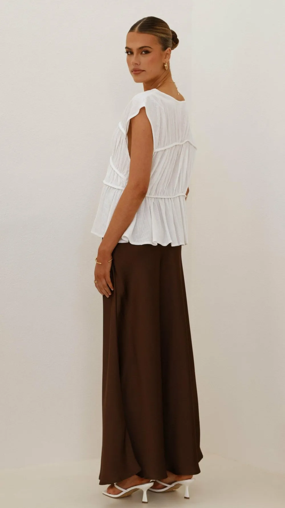 YH AND CO Tops^Evelyn Top - White
