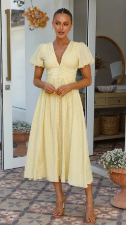 Main St Dresses|Bump Friendly^Faiz Maxi Dress - Yellow