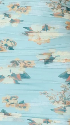 Sweet Acacia Sale Dresses^Faizah Midi Dress - Blue / Yellow Floral