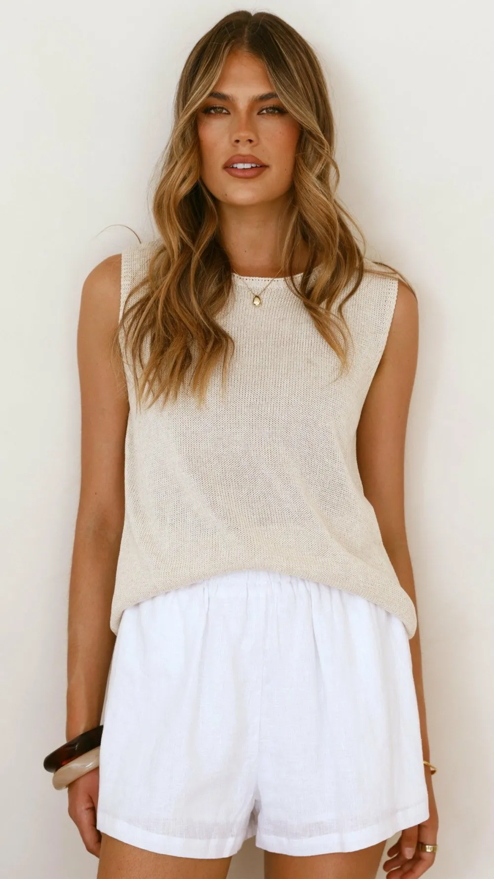 Little Lies Knit Tops|Knitwear^Fareeda Top - Natural