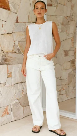 Little Lies Knit Tops|Knitwear^Fareeda Top - White