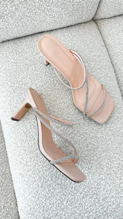 Billini Billini|Heels^Femi Heel - Nude Diamante