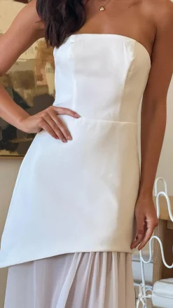 SASHA (BNE) Hen'S Collection|Dresses^Fenella Asymmetrical Maxi Dress - White
