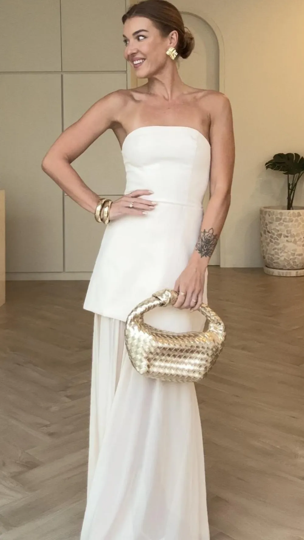SASHA (BNE) Hen'S Collection|Dresses^Fenella Asymmetrical Maxi Dress - White