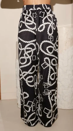 YH AND CO Sets|Bottoms^Fergie Pants - Black / White Print