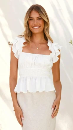 Style State Tops^Fifi Top - White