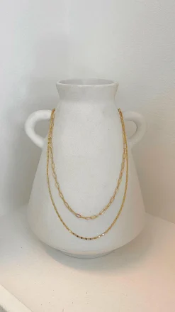 Angel Whisper Necklaces|Je T'Aime^Fine Layered 18K Gold Plated Necklace - Gold