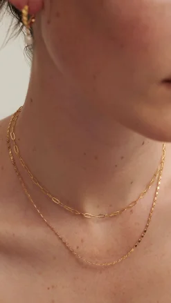 Angel Whisper Necklaces|Je T'Aime^Fine Layered 18K Gold Plated Necklace - Gold