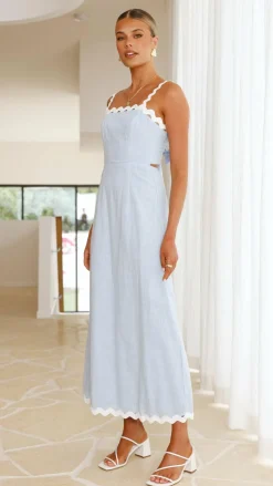 LILYWHYT Dresses|Maxi^Fiora Maxi Dress - Baby Blue